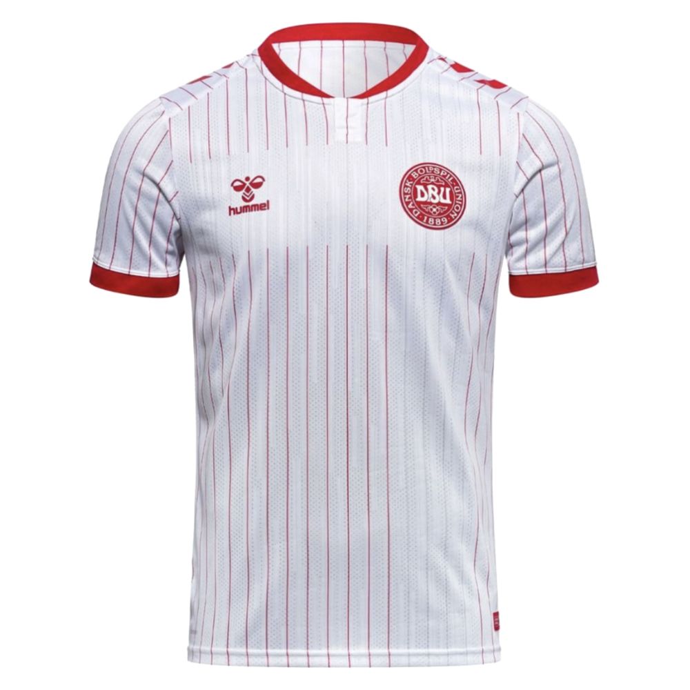 '26-'27 Denmark Away Shirt Polyester Made By: Hummel Men's White Xxl