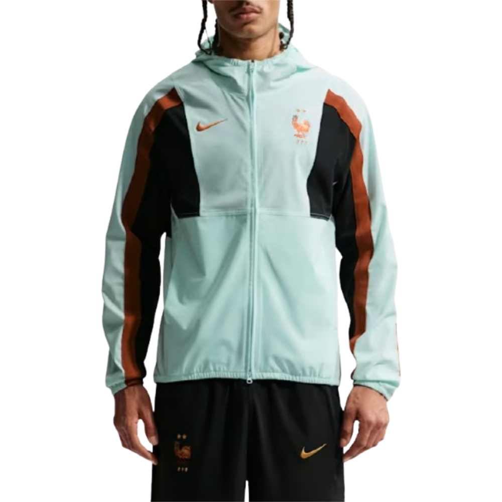 '26-'27 France Energy Dri-Fit Woven Football Jacket Polyester Made By: Nike Men's Blue Xxl