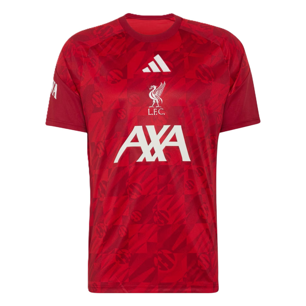 '26-'27 Liverpool Pre-Match Warm Up Shirt (Active ) Polyester Made By: Adidas Men's Maroon Medium