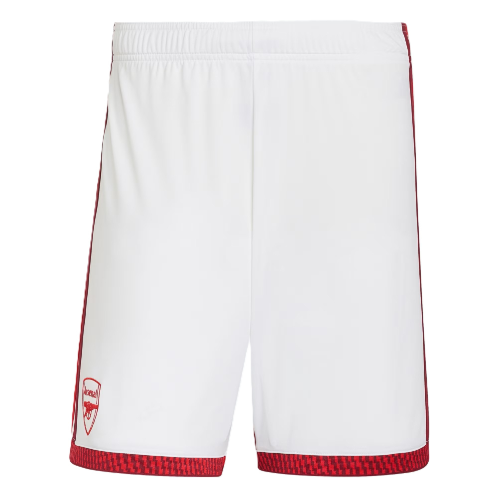 Adidas Arsenal 26/27 Home Shorts White/Red - Image 3