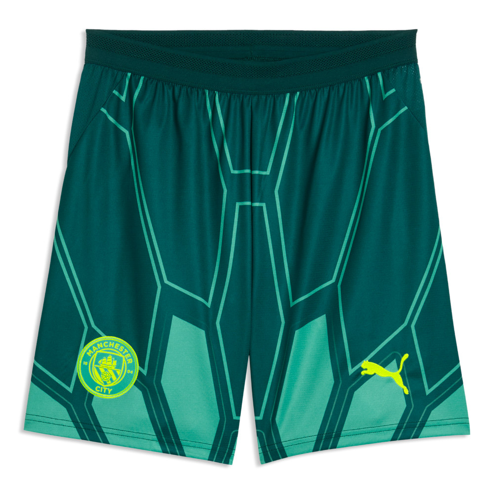 '26-'27 Man City Home Goalkeeper Shorts (Green) Polyester Manchester City Made By: Puma Men's Green Large