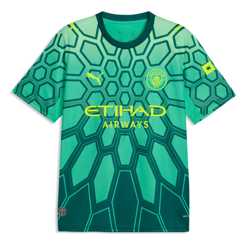 '26-'27 Man City Goalkeeper Shirt (Green) Polyester Manchester City Made By: Puma Men's Green Xxl