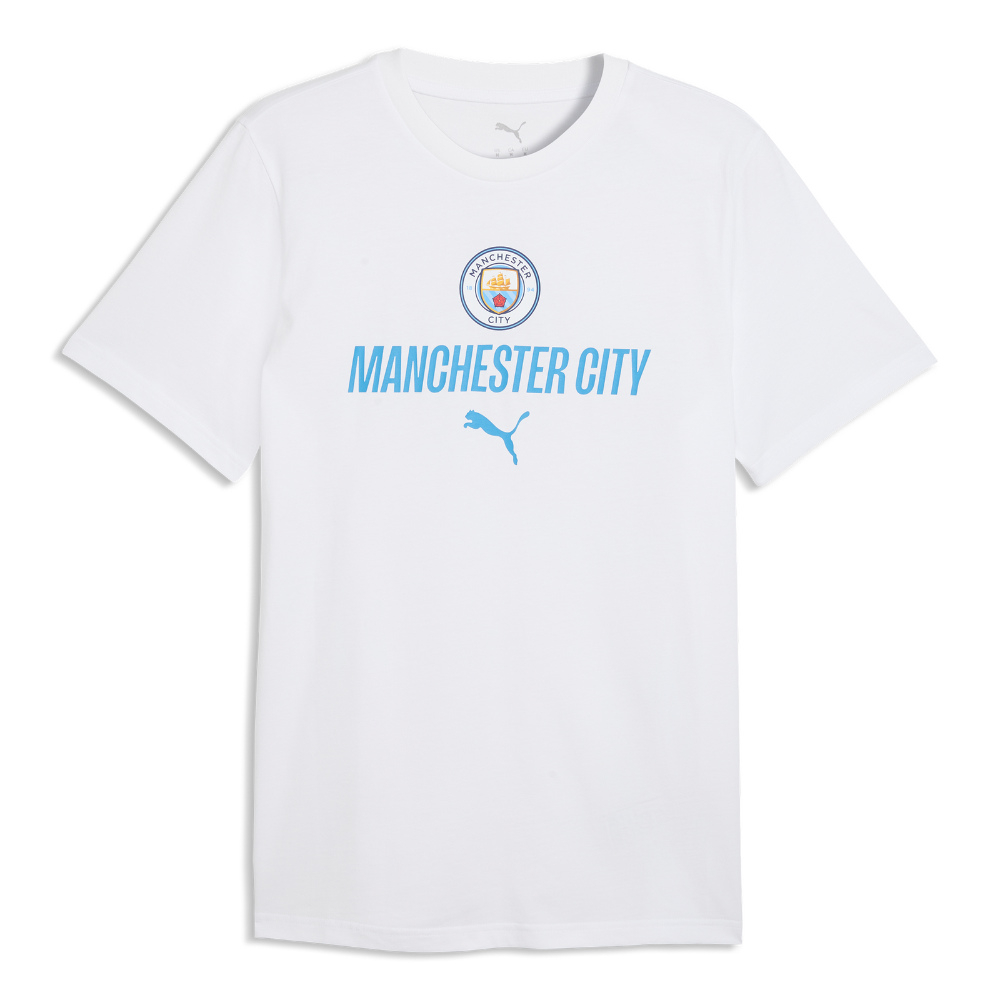 '26-'27 Man City Ftblculture Tee (White) Polyester Manchester City Made By: Puma Men's White Small