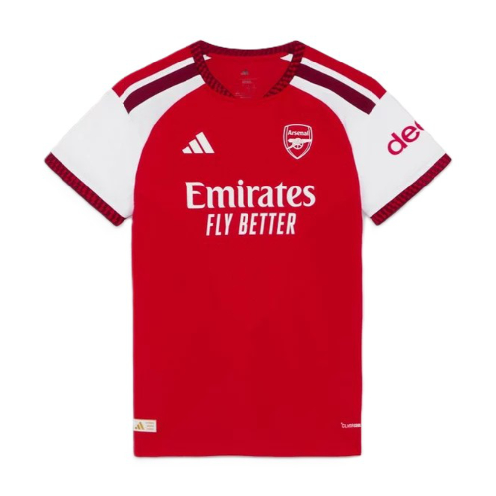 '26-'27 Arsenal Authentic Home Shirt () Polyester Made By: Adidas Women's Red Medium