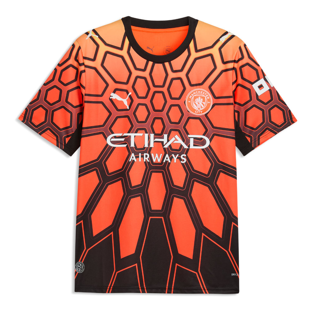 '26-'27 Man City Goalkeeper Shirt (Orange) Polyester Manchester City Made By: Puma Men's Orange Xxl