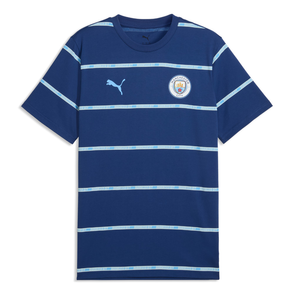 '26-'27 Man City Ftblculture Tee Aop (Blue) Polyester Manchester City Made By: Puma Men's Blue Small