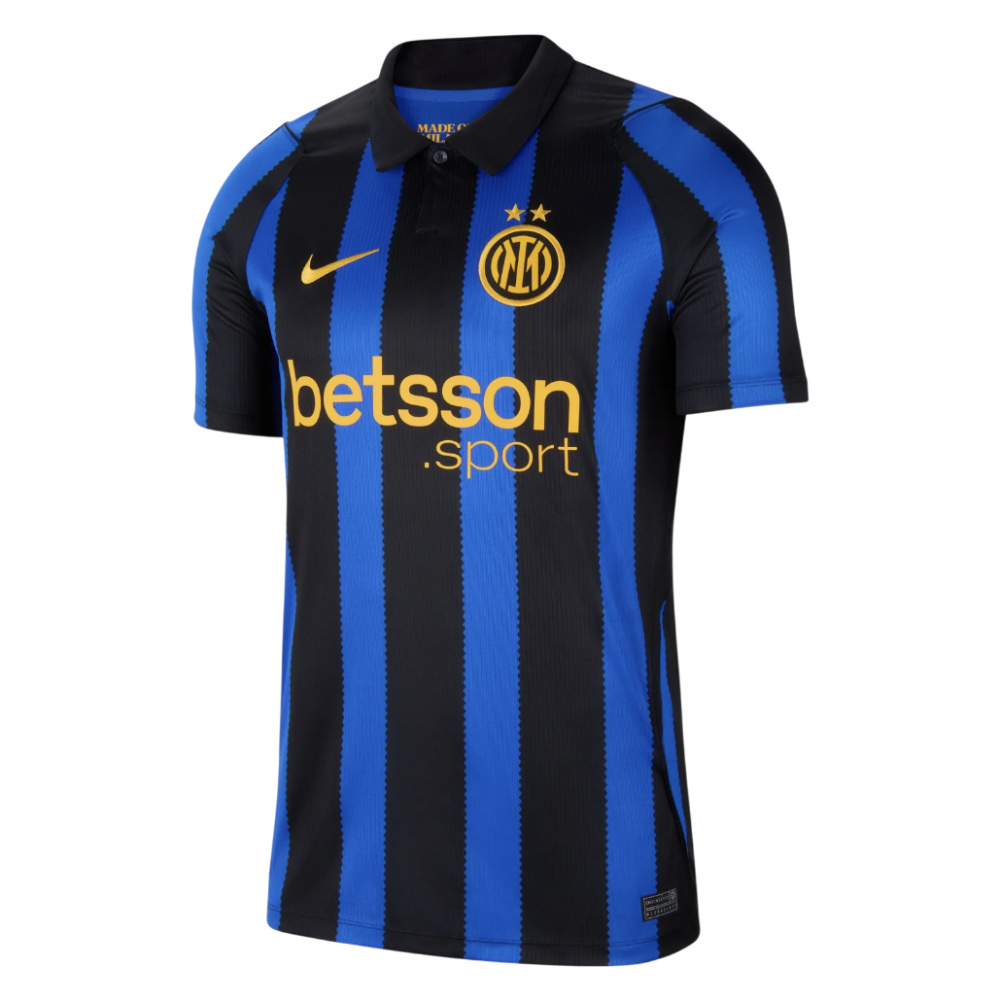 '26-'27 Inter Milan Home Shirt Polyester Made By: Nike Men's Blue Extra Small