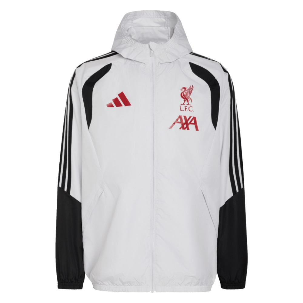 '26-'27 Liverpool Allweather Jacket (Dash ) Polyester Made By: Adidas Men's Grey 3XL
