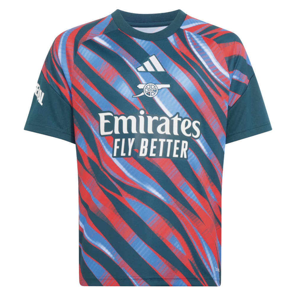 '26-'27 Arsenal Pre-Match Shirt (Utility ) - Kids 7-8 Polyester Made By: Adidas Unisex Kids Green Size 13-14