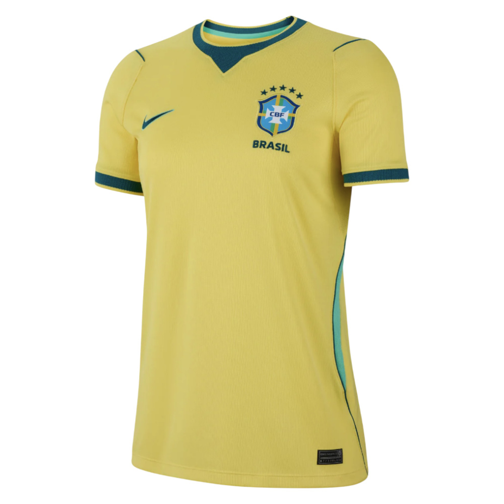 '26-'27 Brazil Home Shirt () Polyester Made By: Nike Women's Yellow Xxl