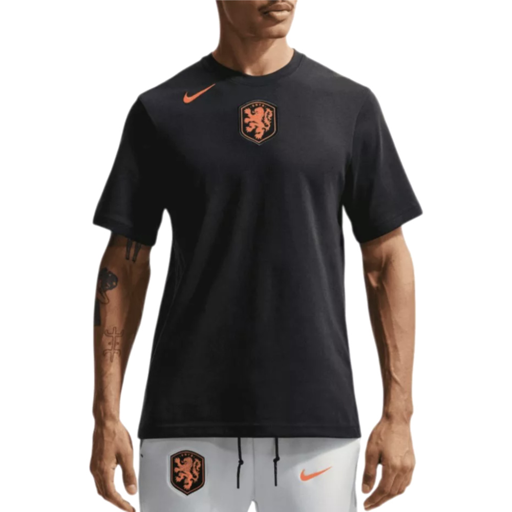 '26-'27 Netherlands Dri-Fit Primary T-Shirt (Black) Polyester Holland Made By: Nike Men's Black Large