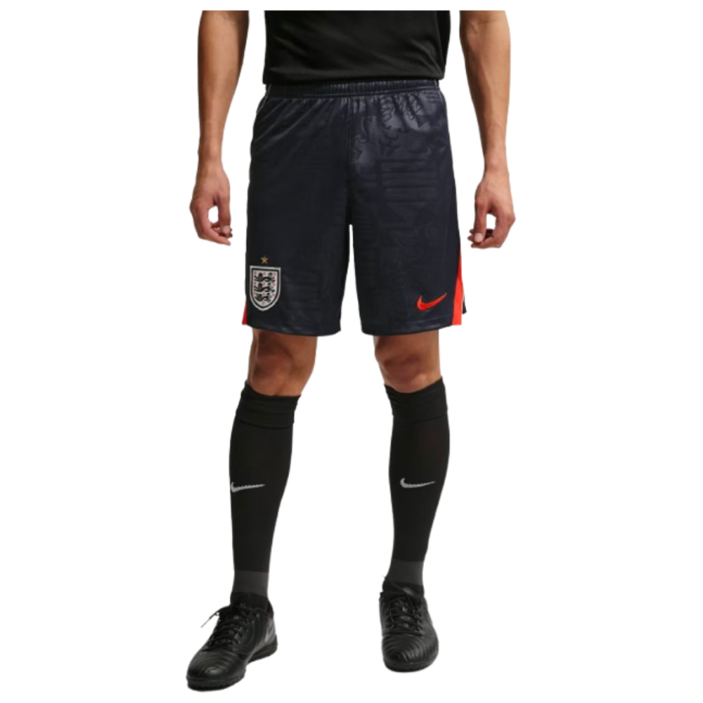 '26-'27 England Away Shorts (Black) Polyester Made By: Nike Men's Black Large