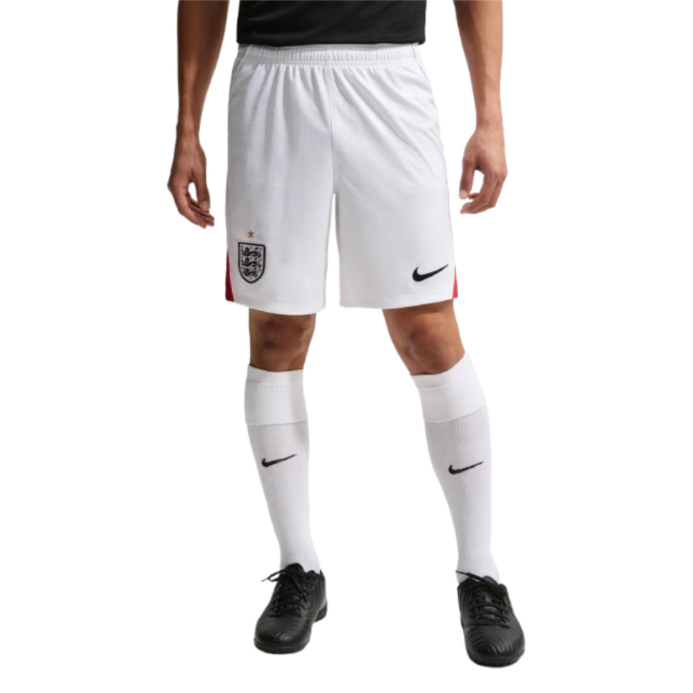 '26-'27 England Home Shorts (White) Polyester Made By: Nike Men's White Large