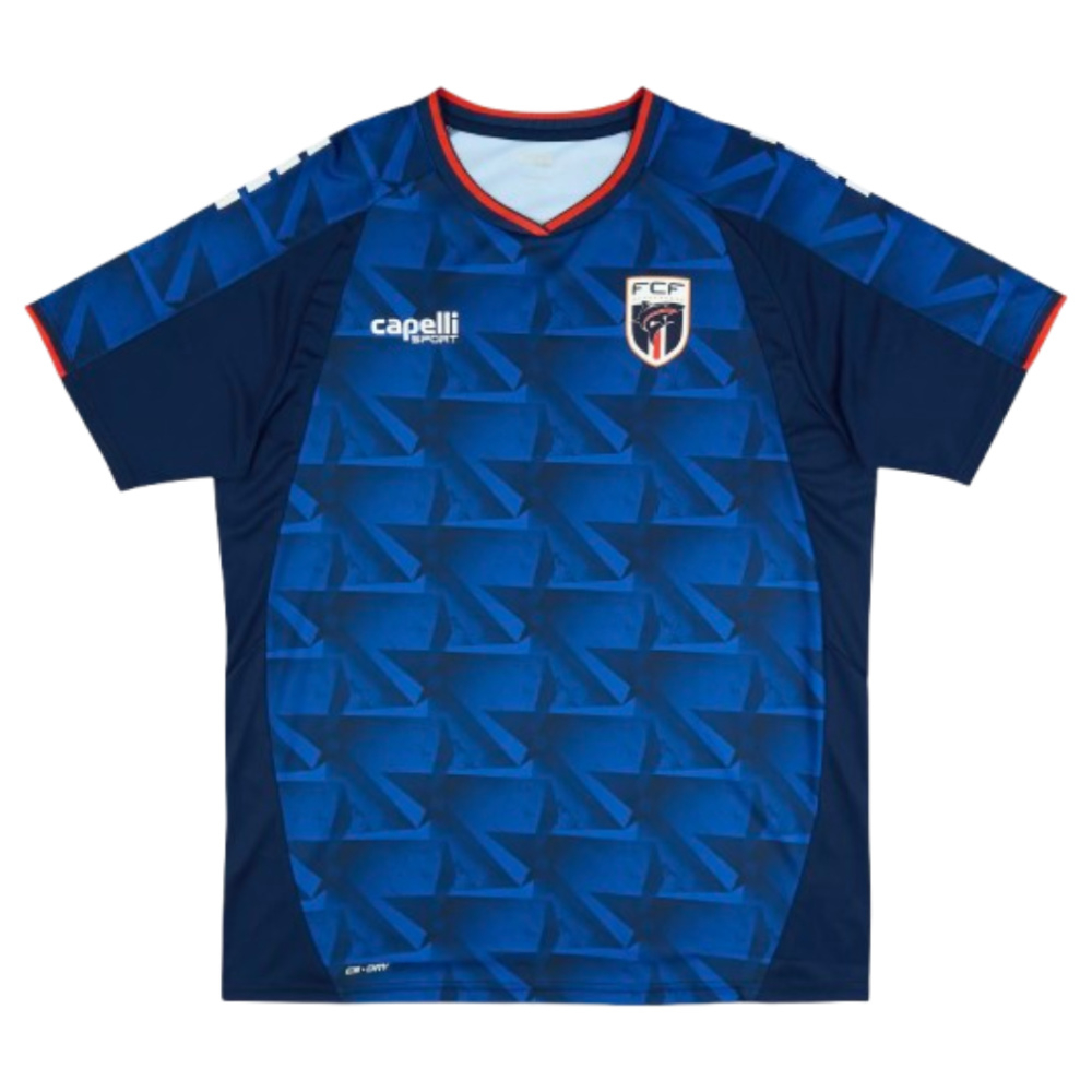 '26-'27 Cape Verde Home Shirt Polyester Made By: Capelli Sports Men's Blue Large