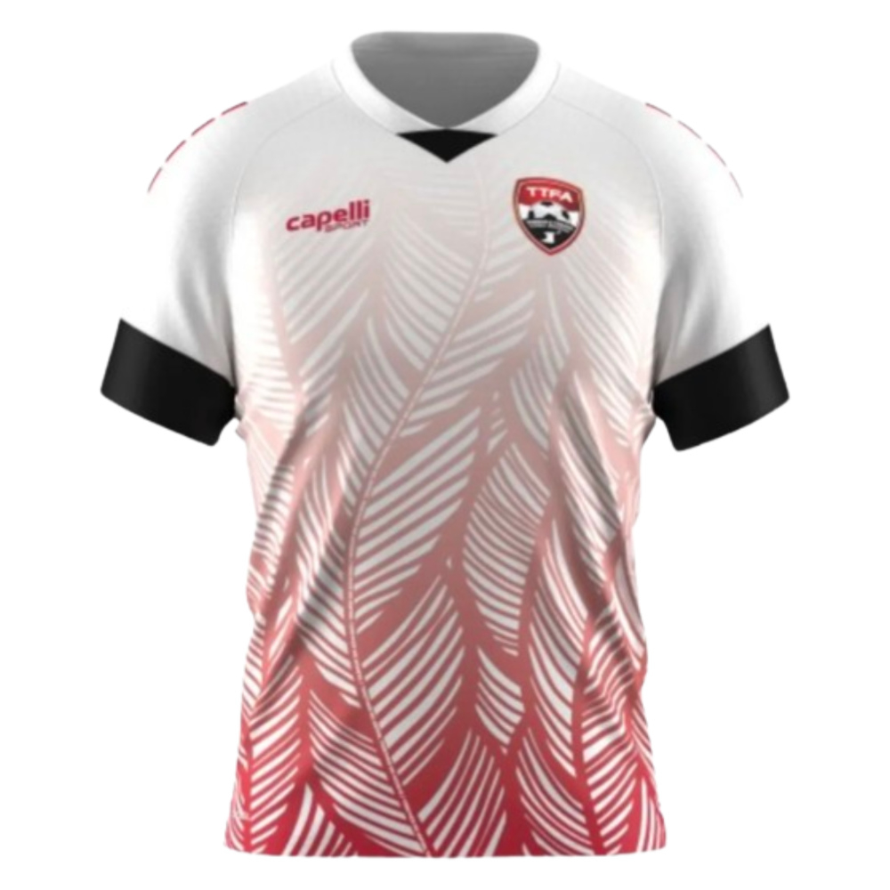 '24-'25 Trinidad And Tobago Away Shirt Polyester Made By: Capelli Sports Men's White 3XL