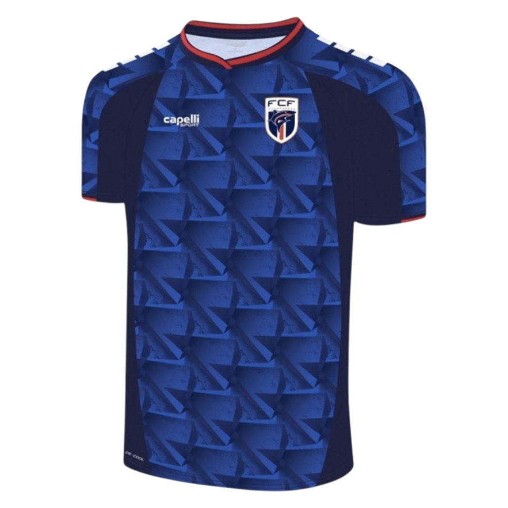 '26-'27 Cape Verde Home Shirt - Kids Polyester Made By: Capelli Sports Unisex Kids Blue Medium