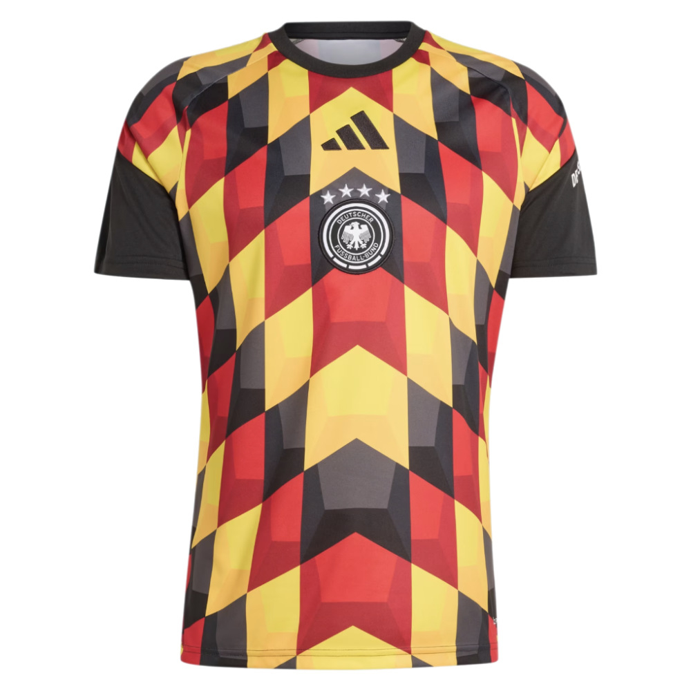 Adidas Germany 2026 Home Pre-Match Shirt Black/Yellow - Image 6
