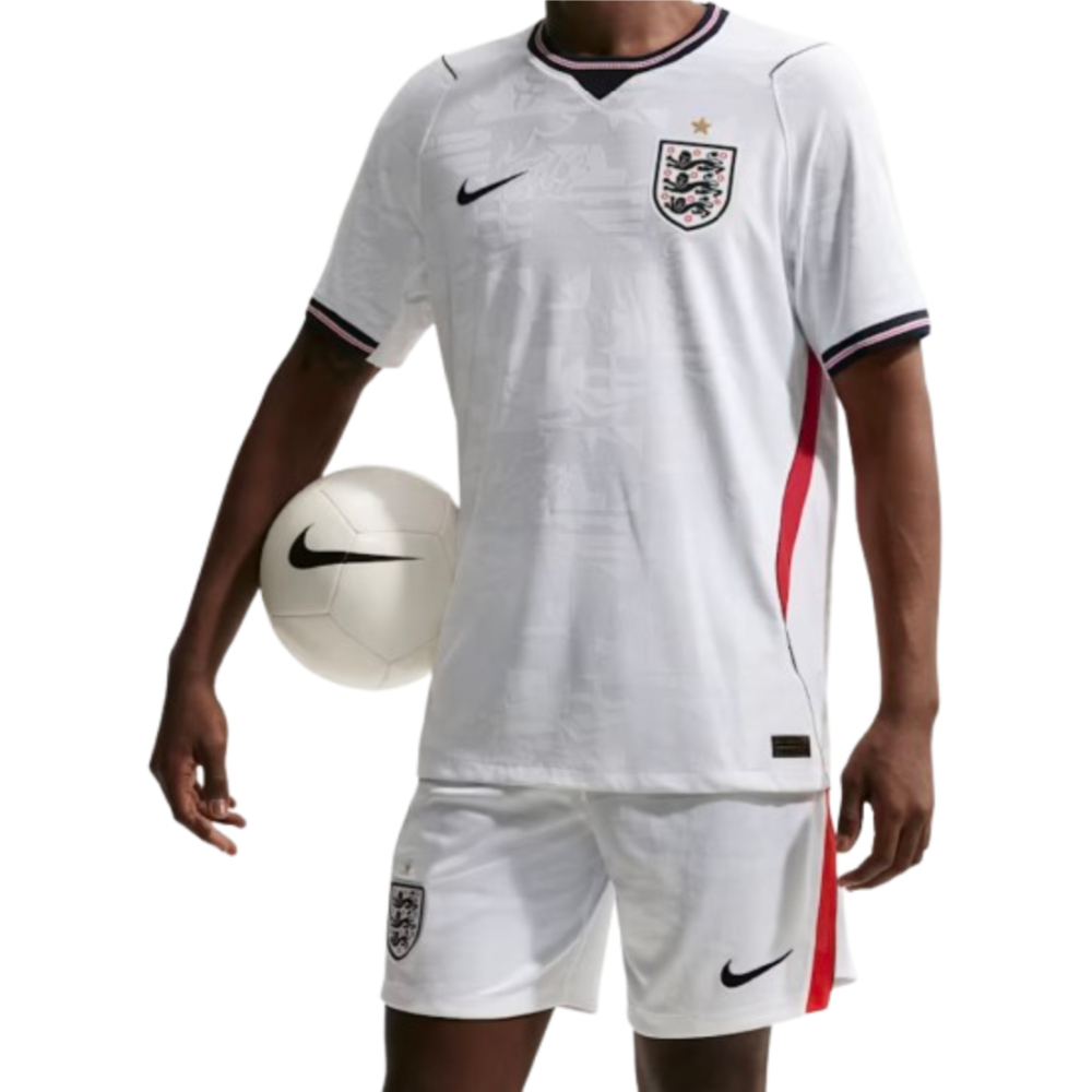 '26-'27 England Authentic Aero-Fit Home Shirt Polyester Made By: Nike Men's White 3XL