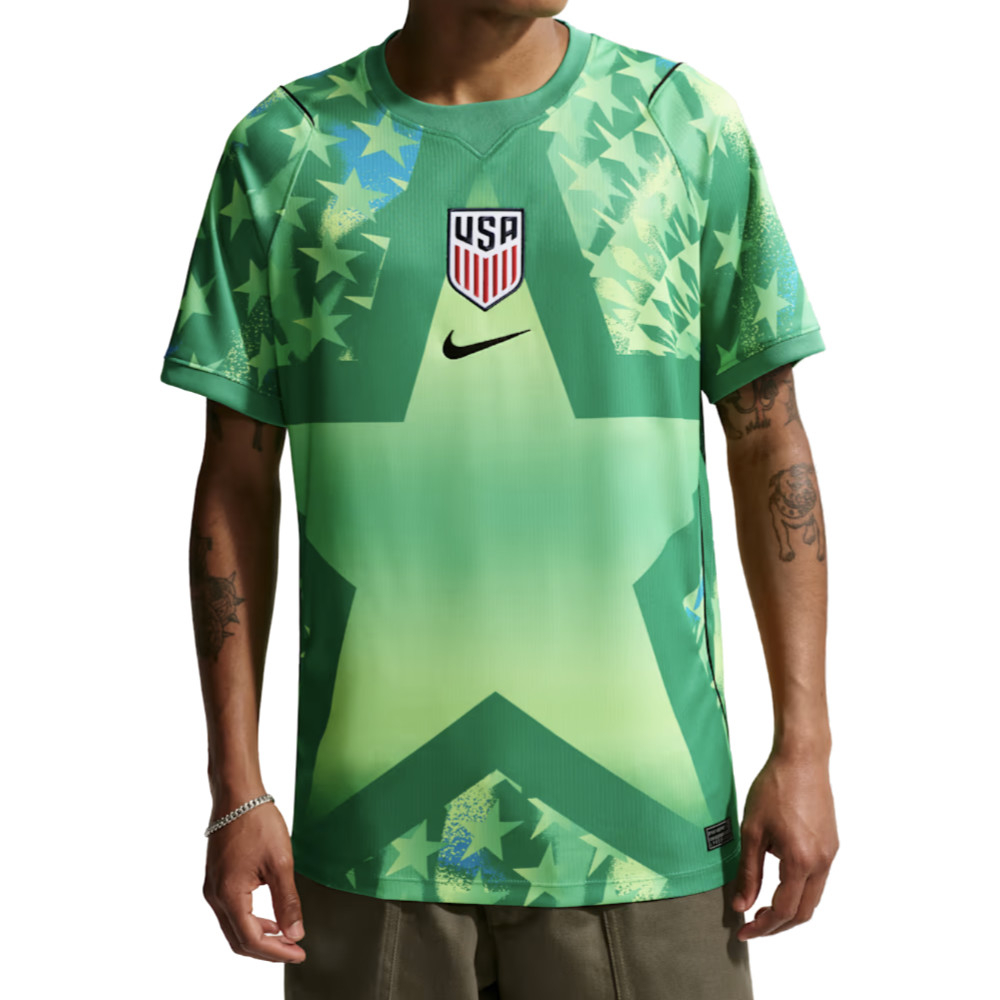 '26-'27 Usa Goalkeeper Shirt (Stadium ) Polyester Made By: Nike Men's Green Extra Small