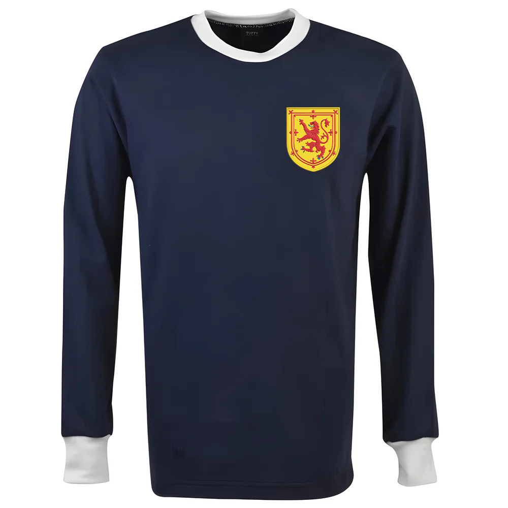 Scotland 1970S Retro Football Shirt Polyester Made By: Toffs Men's Dark Blue 4XL
