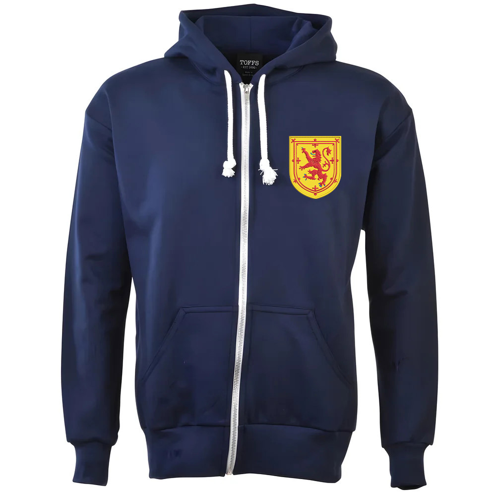 Scotland 150Th Anniversary Zipped Hoodie - Polyester Made By: Toffs Men's Navy 5XL