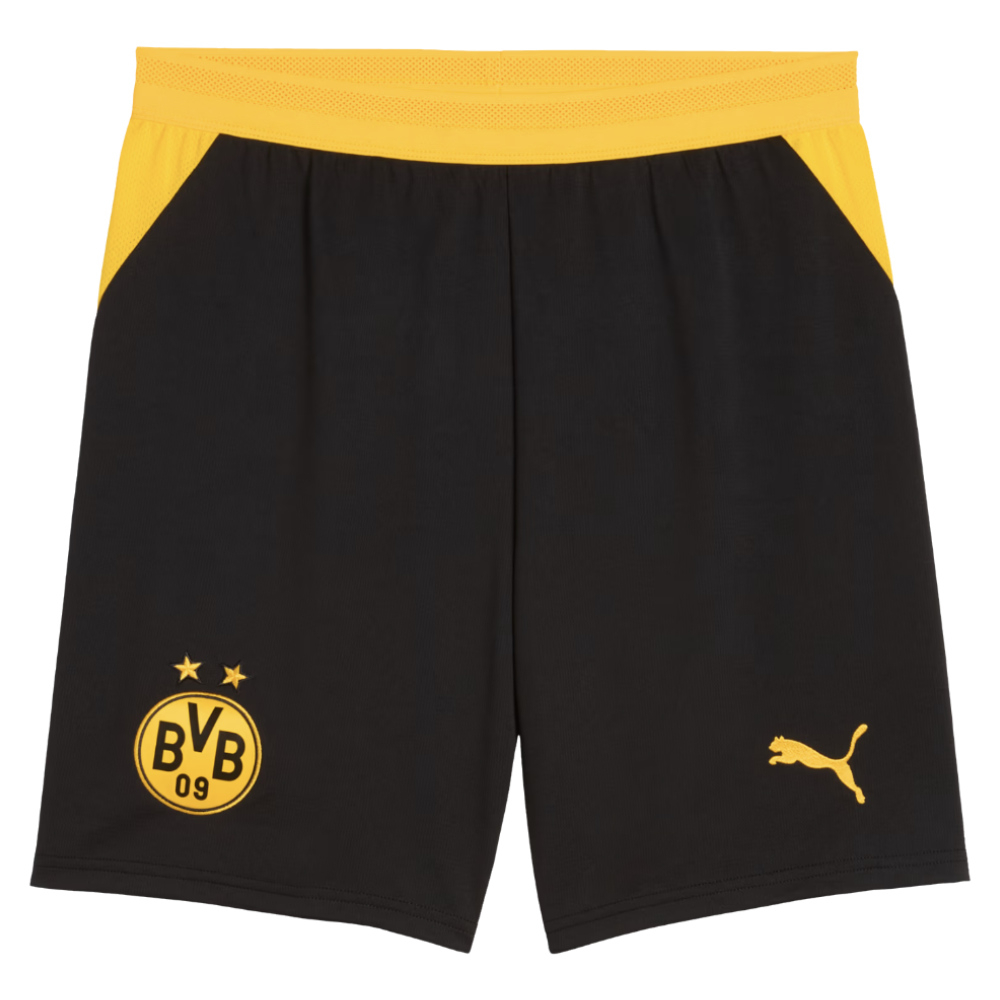 '26-'27 Borussia Dortmund Home Shorts (Black) Polyester Made By: Puma Men's Black Medium