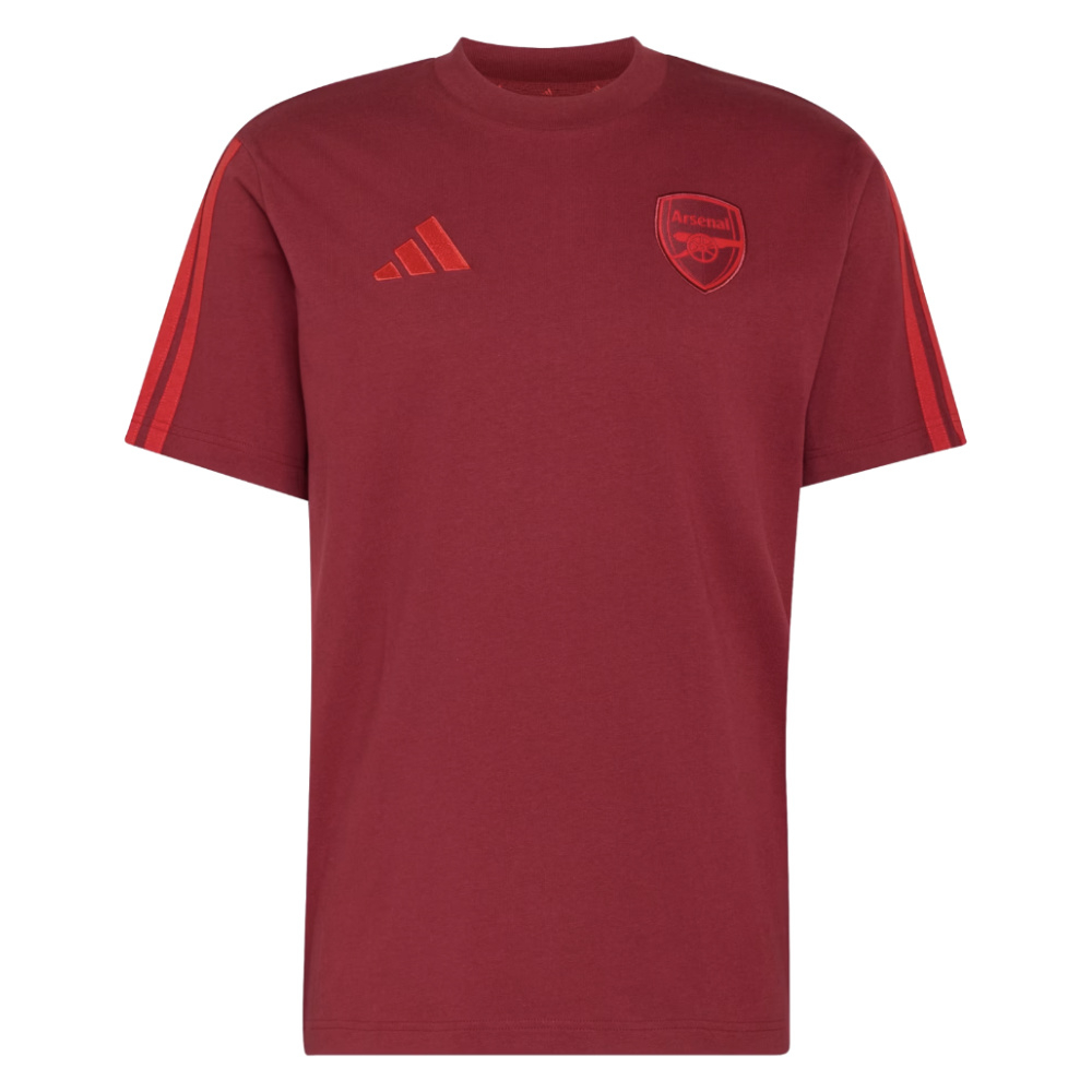 '26-'27 Arsenal Dna Tee (Burgundy) Polyester Made By: Adidas Brown 3XL