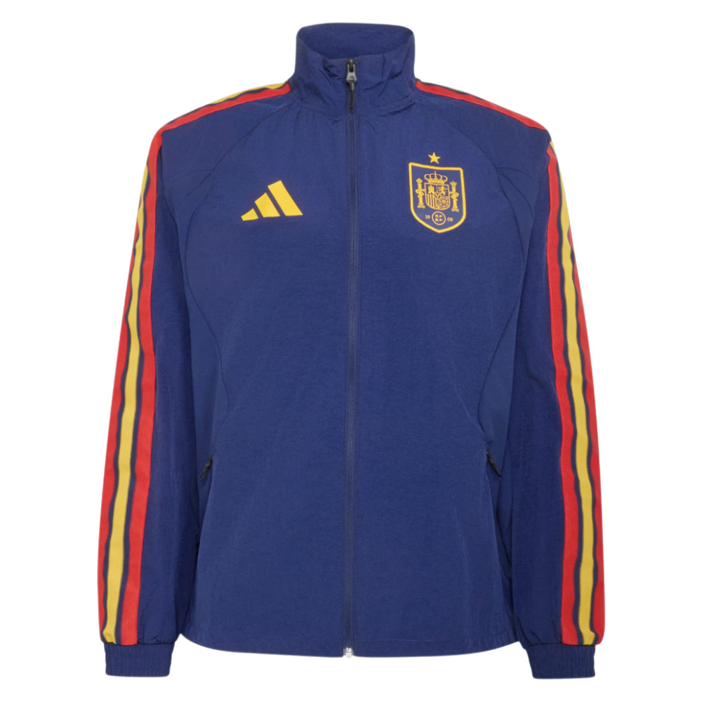 '26-'27 Spain Home Anthem Jacket (Dark Blue) Polyester Made By: Adidas Men's Dark Blue Extra Large