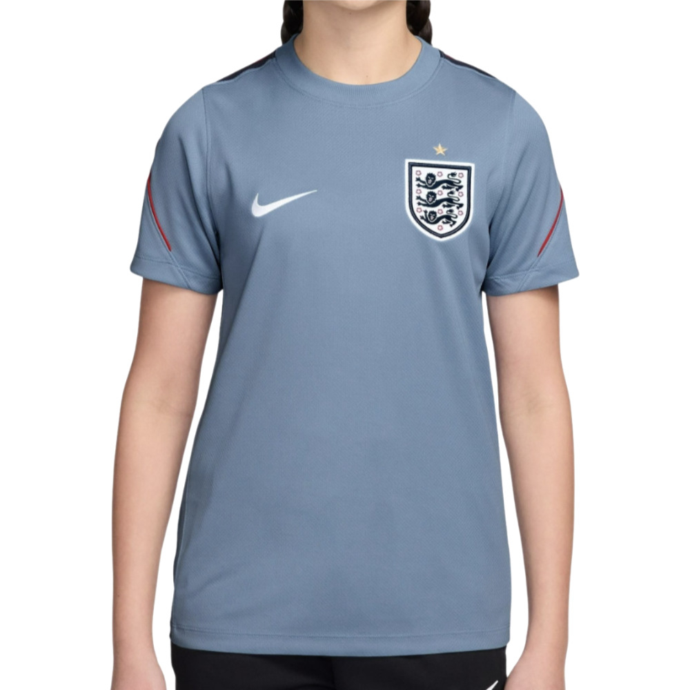 '26-'27 England Strike Training Shirt (Work ) - Kids Polyester Made By: Nike Unisex Kids Blue Large