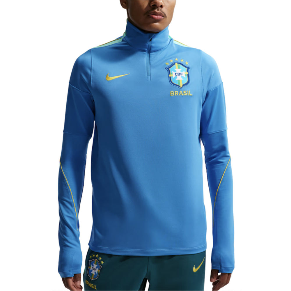 '26-'27 Brazil Drill Top (Light Photo ) Polyester Made By: Nike Men's Blue Xxl
