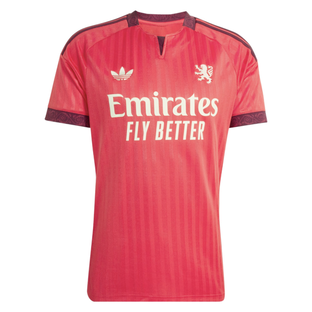 '26-'27 Olympique Lyon Away Shirt Polyester Made By: Adidas Men's Red 3XL