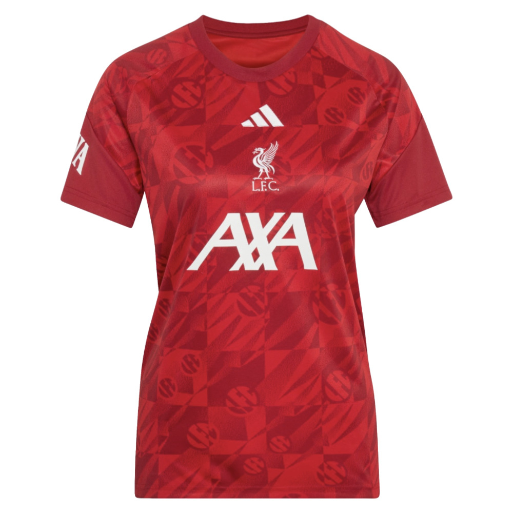 '26-'27 Liverpool Pre-Match Warm Up Shirt (Active ) - Wo Polyester Made By: Adidas Men's Maroon Extra Small