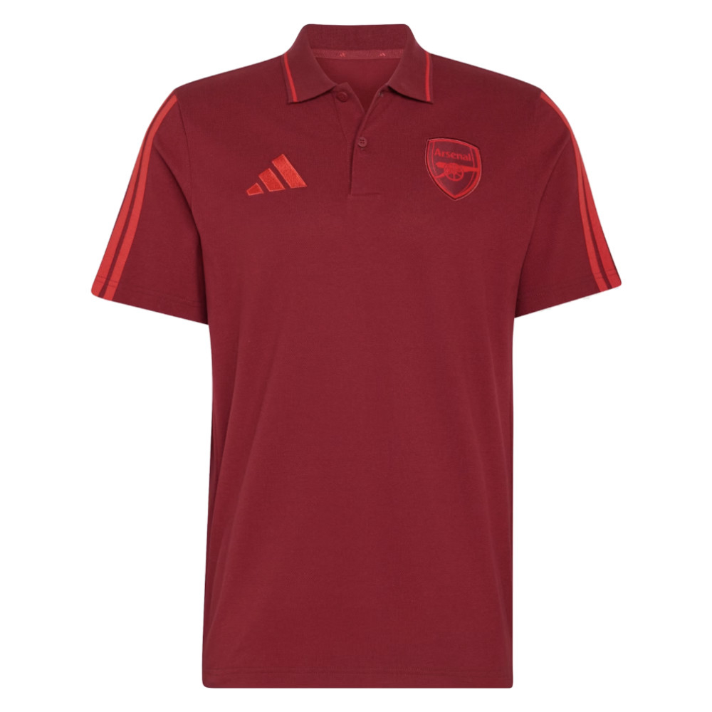 '26-'27 Arsenal Dna Polo Shirt (Burgundy) Polyester Made By: Adidas Men's Red Extra Large