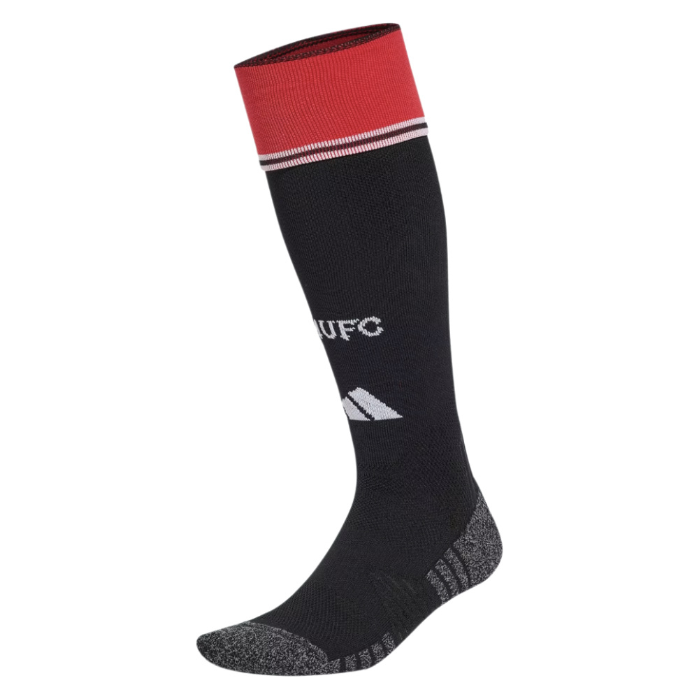 '26-'27 Man Utd Home Socks (Black) Adults Polyester Manchester United Made By: Adidas Unisex Black Large
