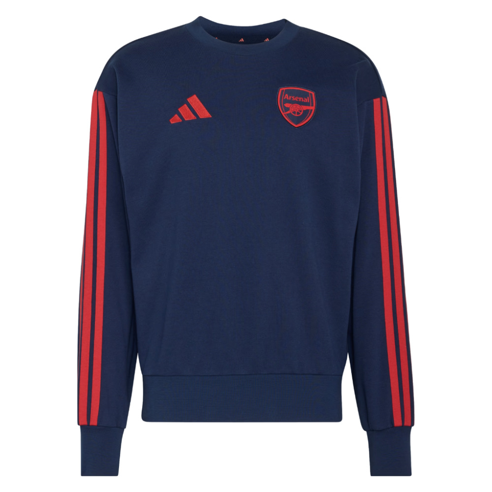 '26-'27 Arsenal Dna Sweat Top (Navy) Polyester Made By: Adidas Men's Navy 3XL