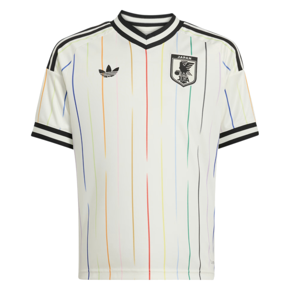 '26-'27 Japan Away Shirt (Kids) 7-8 Polyester Made By: Adidas Unisex Kids White Size 11-12