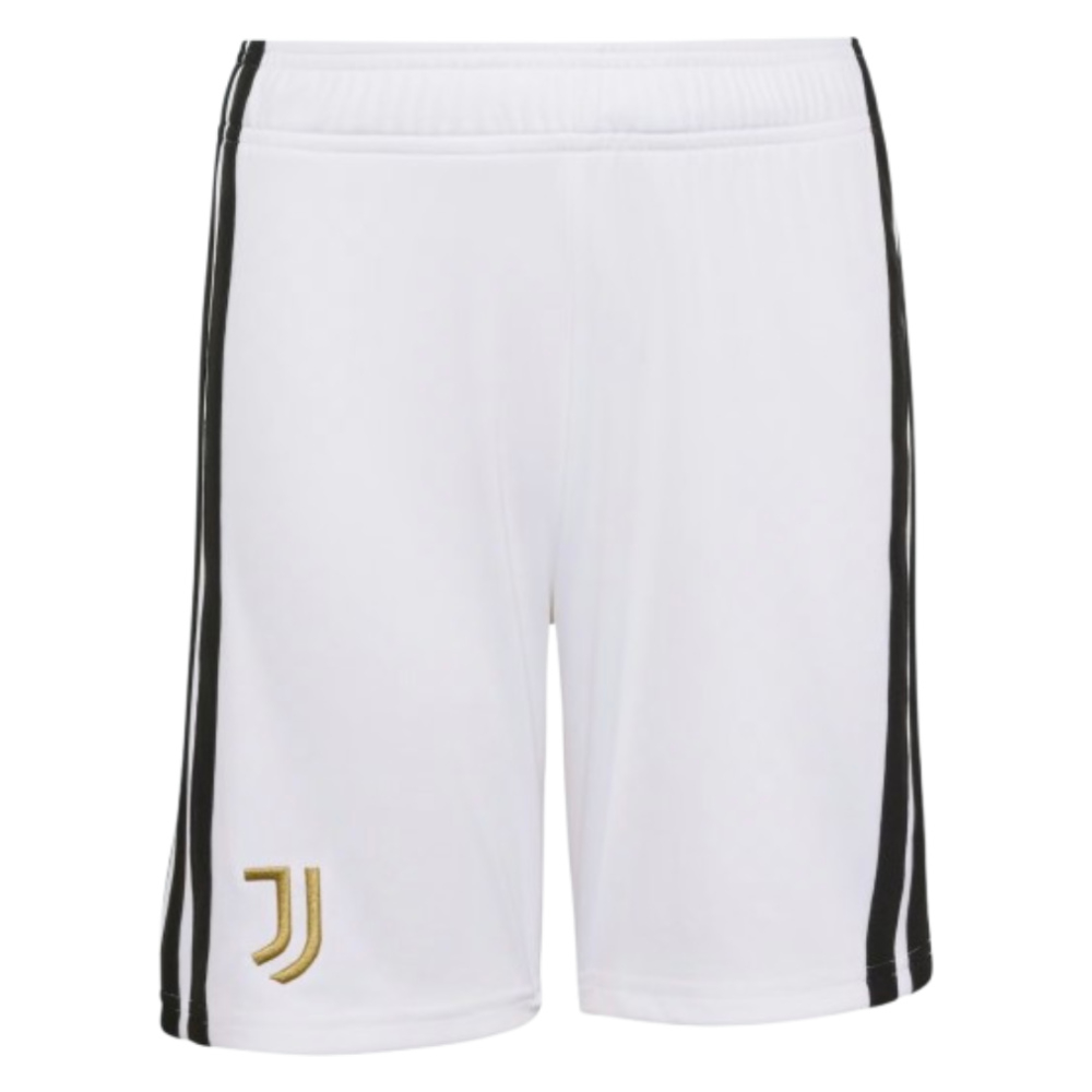 '26-'27 Juventus Home Shorts (White) - Kids 22 Waist Polyester Made By: Adidas Unisex Kids White 28 Waist