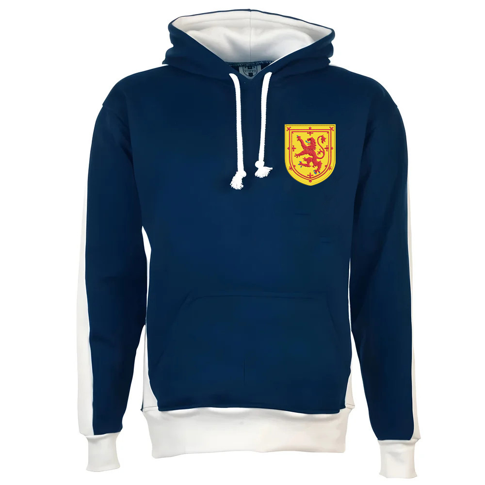 Scotland 150Th Anniversary Hoodie /White Polyester Made By: Toffs Men's Navy 4XL