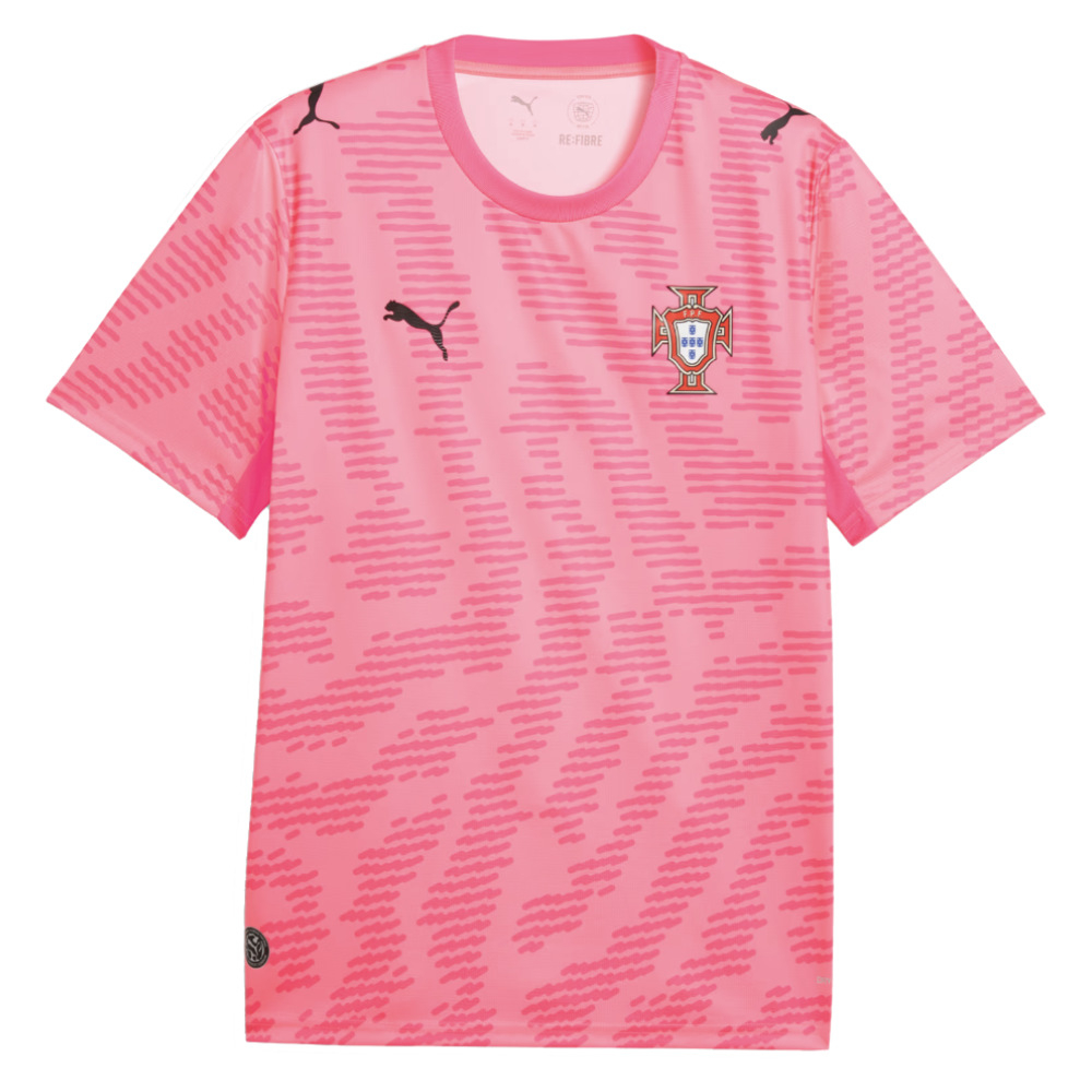'26-'27 Portugal Home Goalkeeper Shirt (Pink) Polyester Made By: Puma Men's Pink 3XL