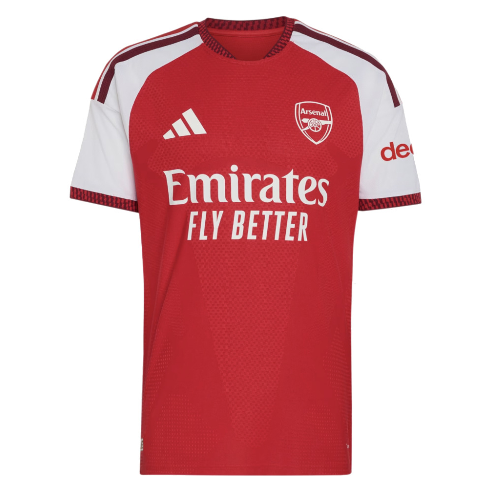 '26-'27 Arsenal Authentic Home Shirt Polyester Made By: Adidas Men's Red Extra Small