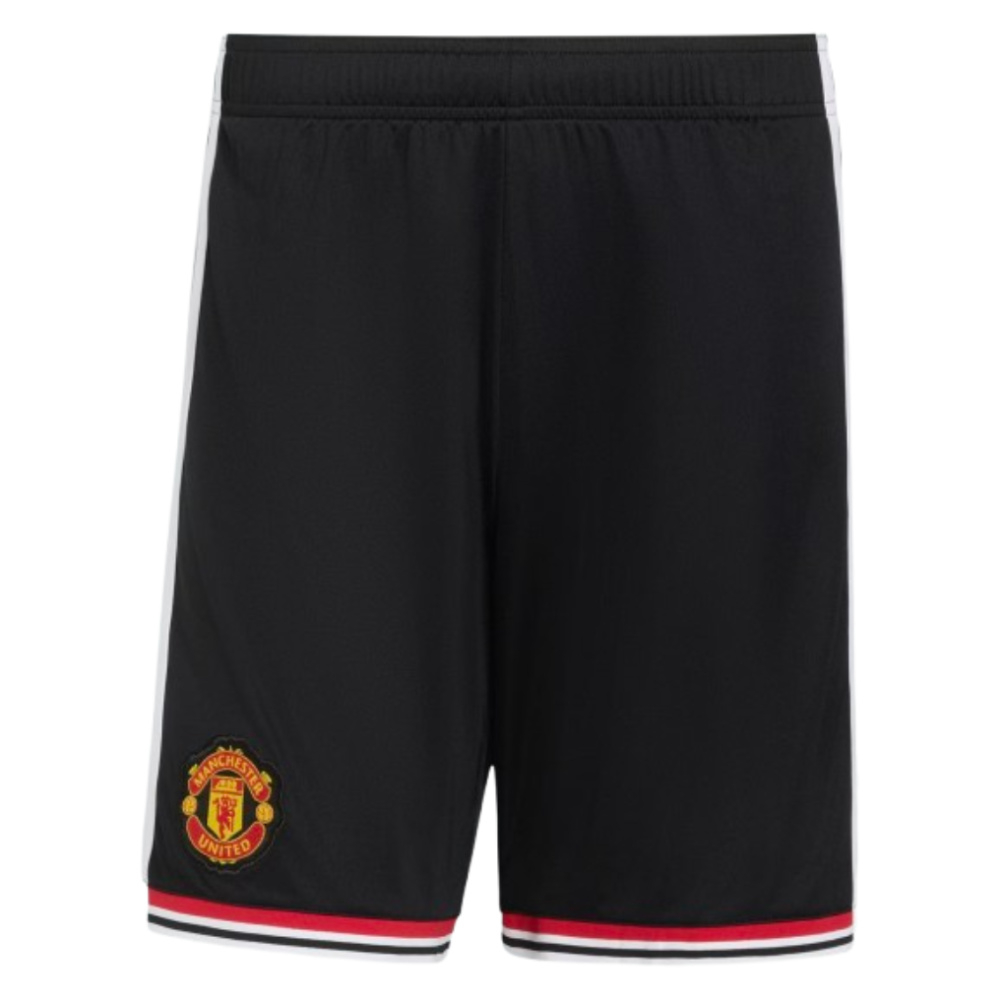 '26-'27 Man Utd Home Shorts (Black) Polyester Manchester United Made By: Adidas Men's Black 42 Waist