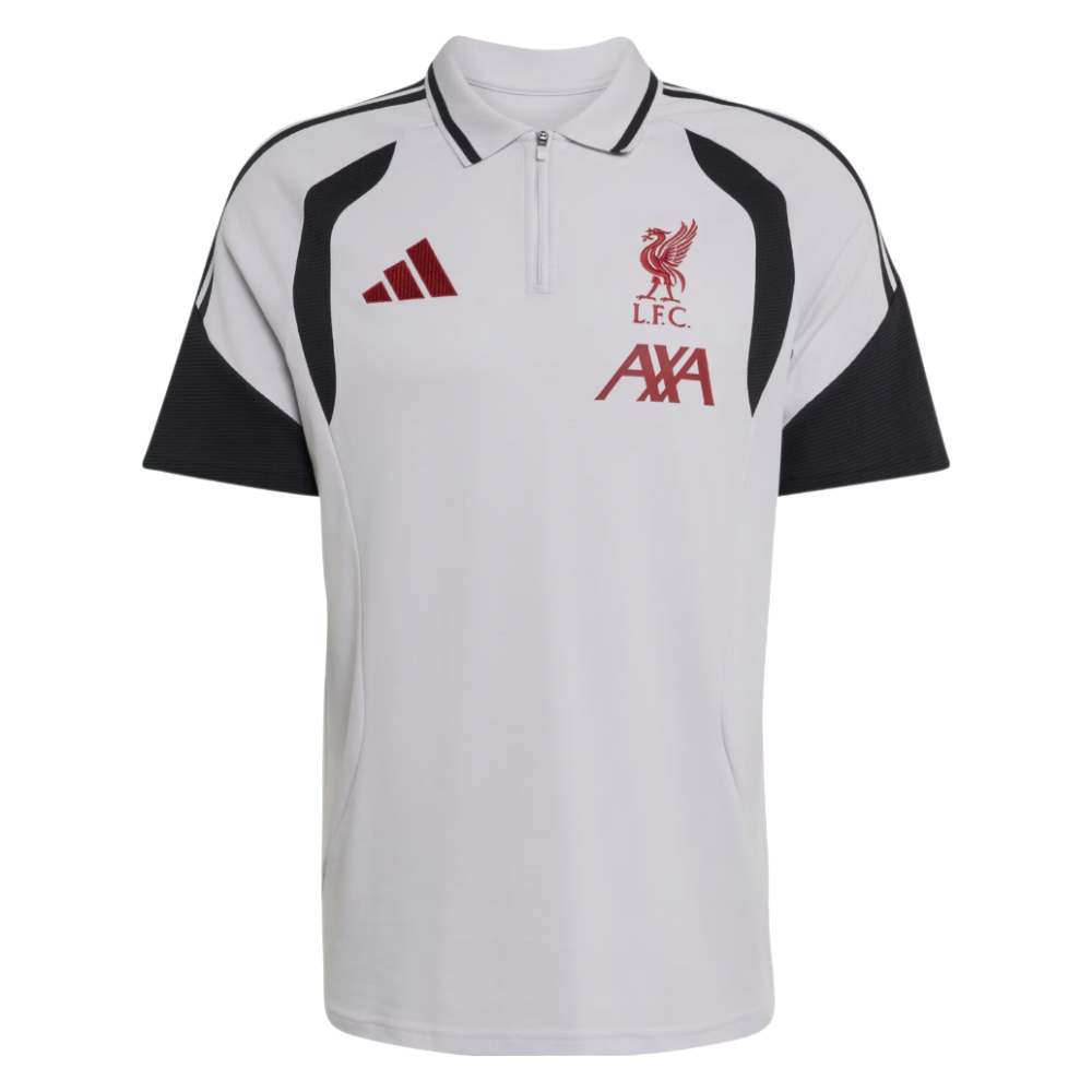 '26-'27 Liverpool Polo Shirt (Dash ) Polyester Made By: Adidas Men's Grey Medium