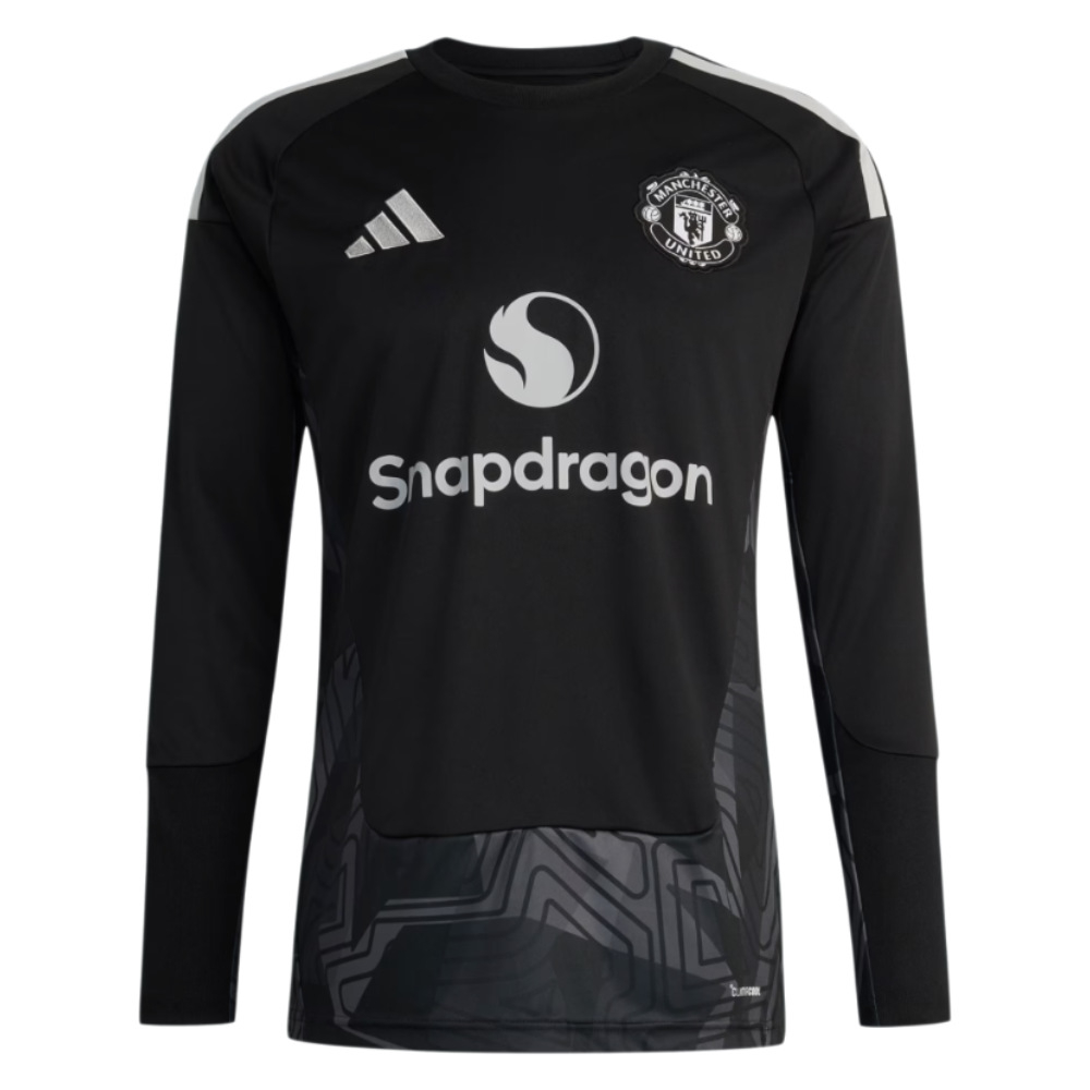 '26-'27 Man Utd Home Goalkeeper Shirt (Black) Polyester Manchester United Made By: Adidas Men's Black 3XL