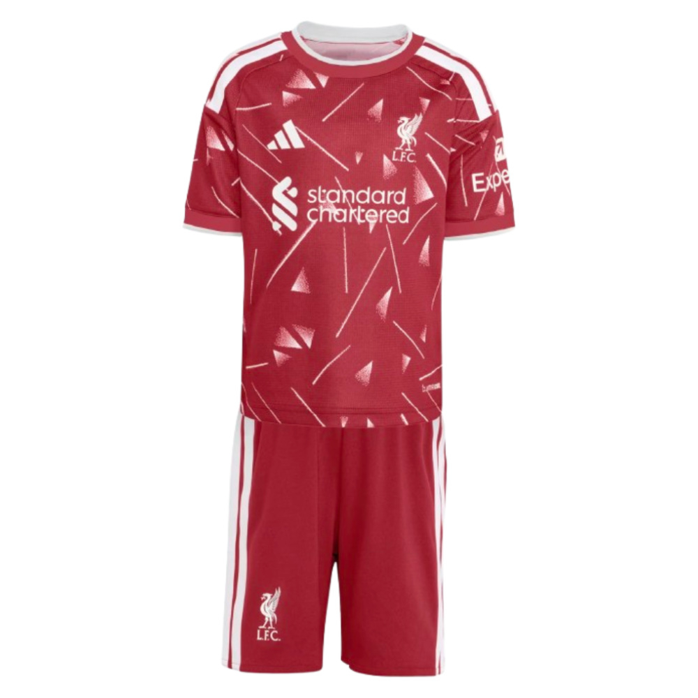 '26-'27 Liverpool Home Mini Kit Toddler's Polyester Made By: Adidas Unisex Toddler Red 2-3 Toddler