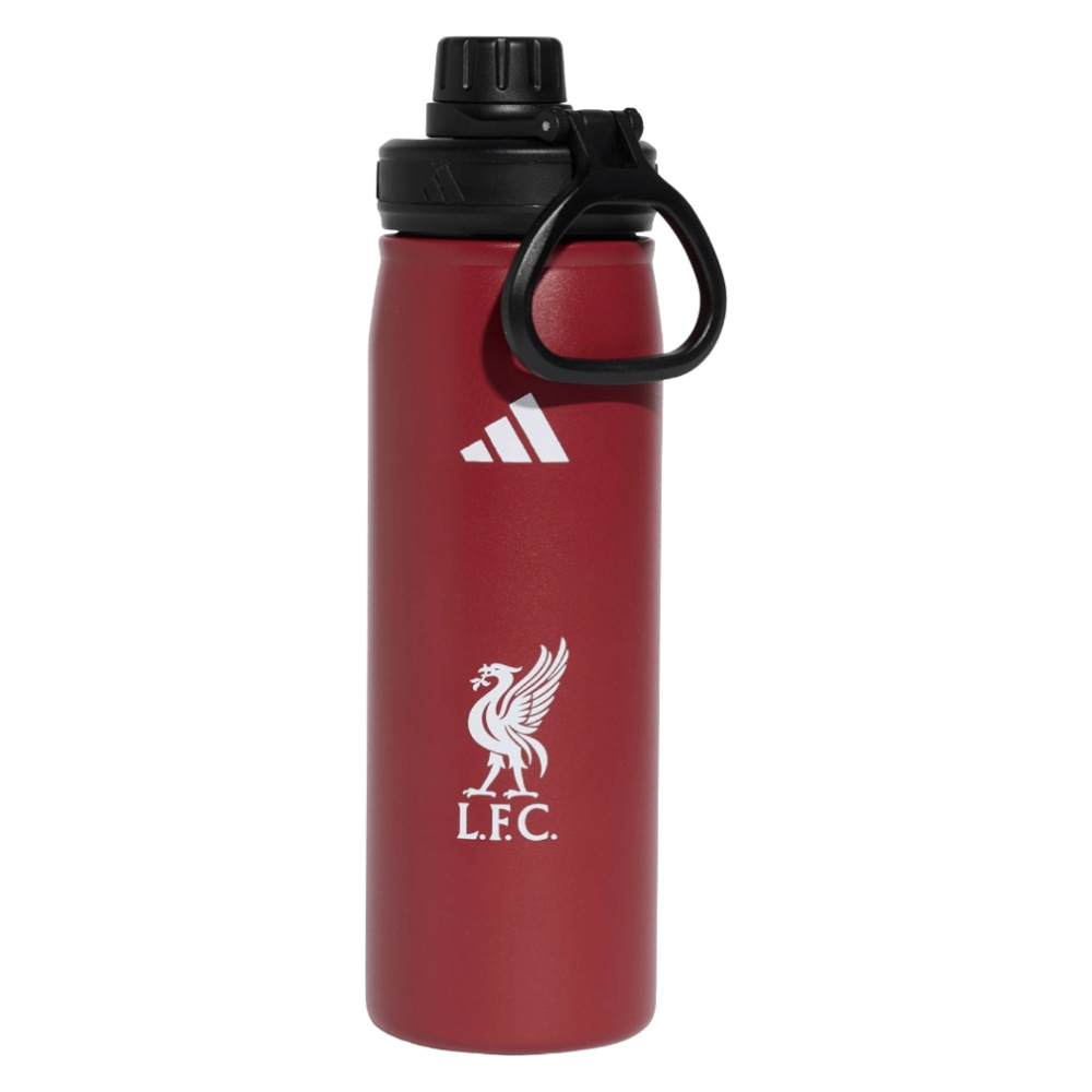 '25-'26 Liverpool Metal Drinks Bottle (Red) Adults One Size Polyester Made By: Adidas Unisex Red
