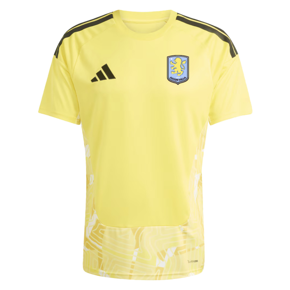 '26-'27 Aston Villa Goalkeeper Shirt (Yellow) Polyester Made By: Adidas Men's Yellow Large