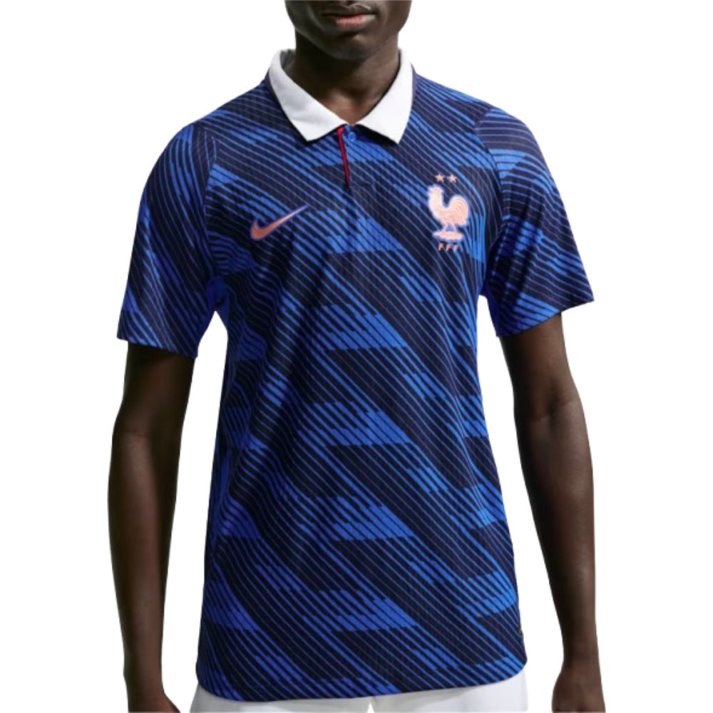 '26-'27 France Aero-Fit Authentic Match Home Shirt Polyester Made By: Nike Men's Blue 3XL