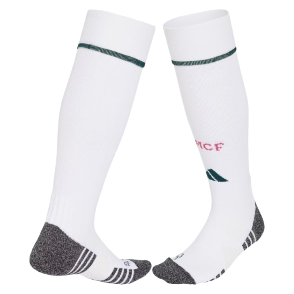 '26-'27 Real Madrid Home Socks (White) Adults Polyester Made By: Adidas Unisex White Medium