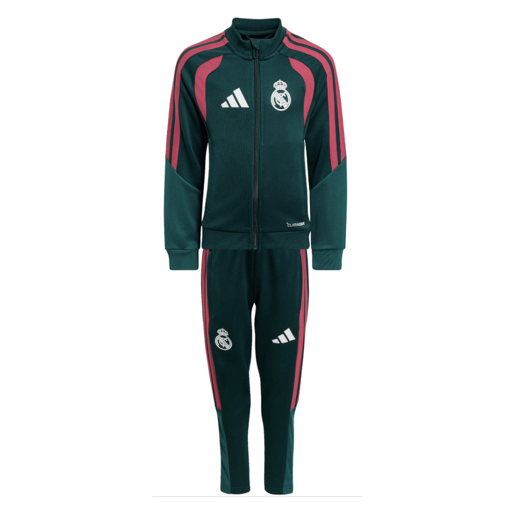 '26-'27 Real Madrid Tracksuit (Aurora Ivy) - Infants Adults 2-3 Toddler Polyester Made By: Adidas Unisex Infant Green 3-4 Toddler