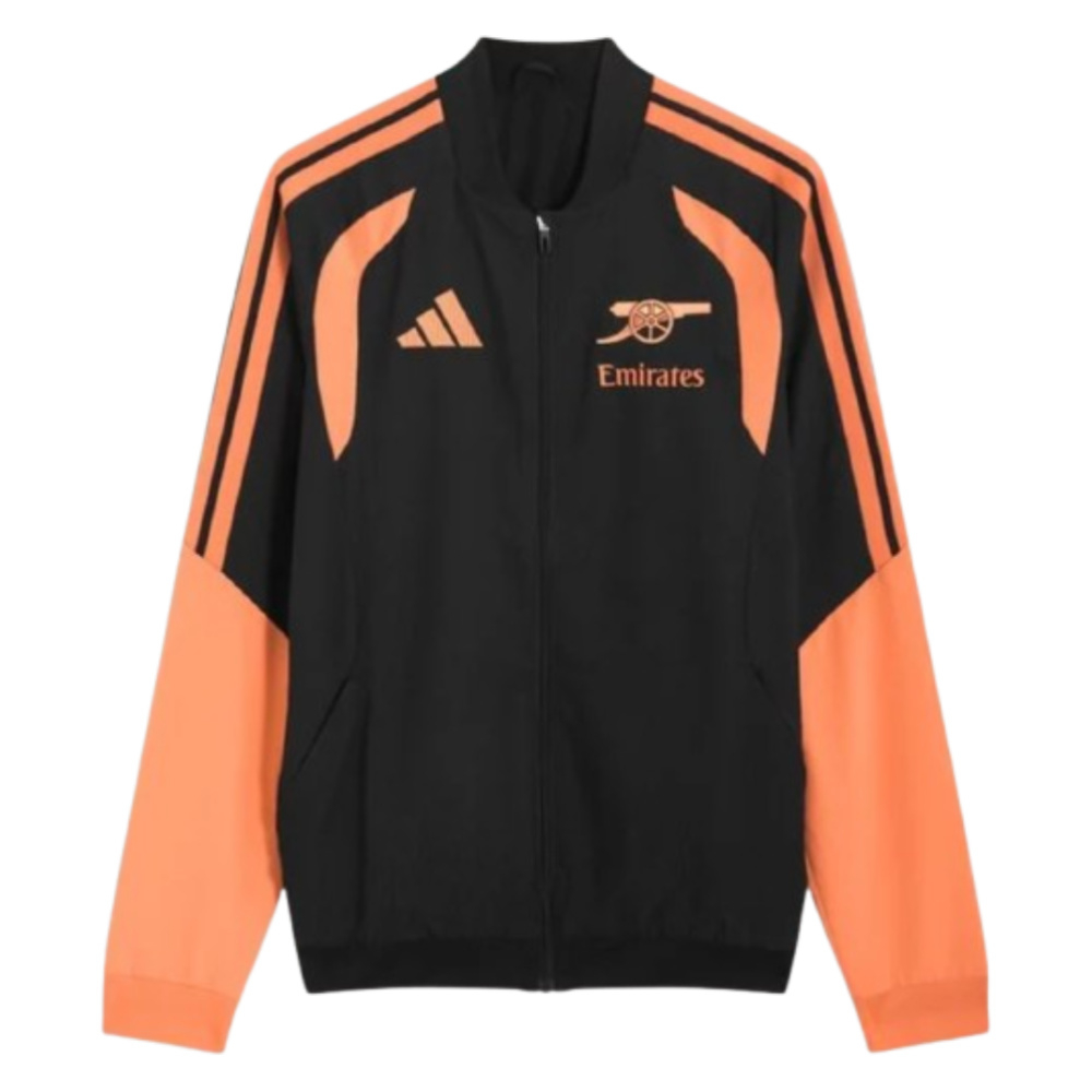 '26-'27 Arsenal Presentation Jacket (Black) Polyester Made By: Adidas Men's Black 3XL